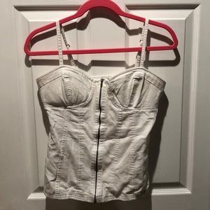 GUESS Zipper Tank Top!